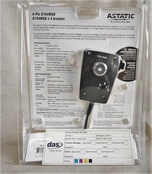 ASTATIC アスタティック D104M6B アンプ内蔵セラミックマイク Astatic D104M6B | Amplified CB Power Mic | Walcott Radio
